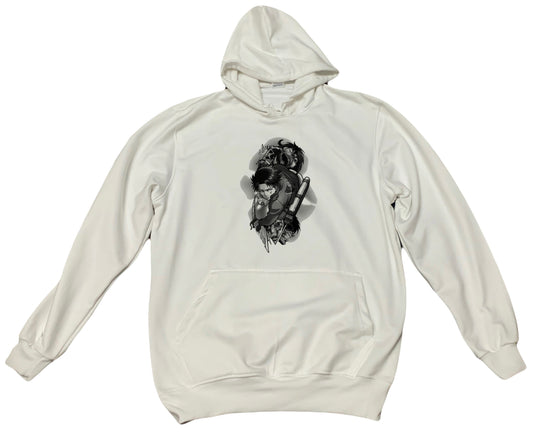 Anime Attack on titan shingeki no kyojin eren levi mikasa Aot White Oversize HOODIE 8