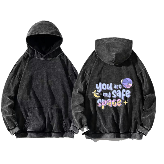 GiRL POWER One Size hoodie Washed Back 73