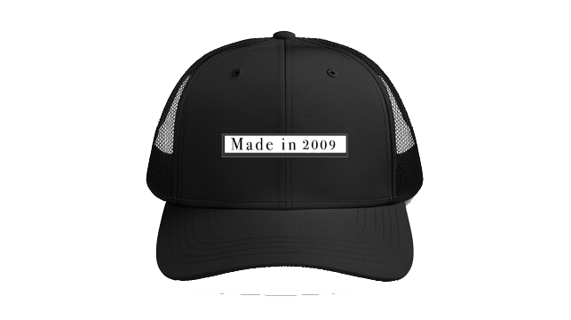 Baseball cap Black Made in 2009 136