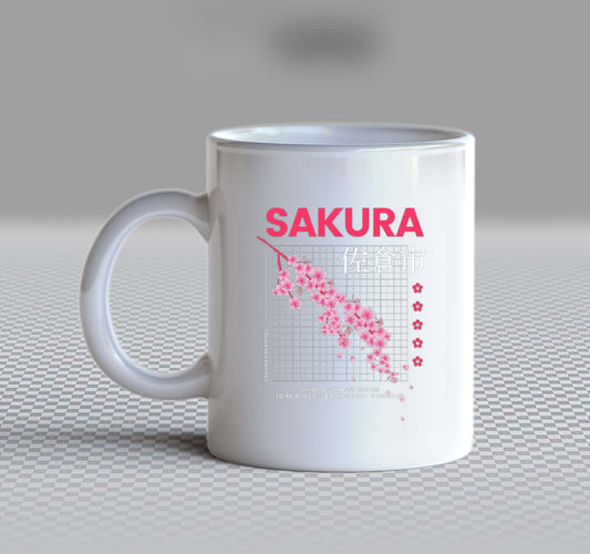 SAKURA Back text Mug 90