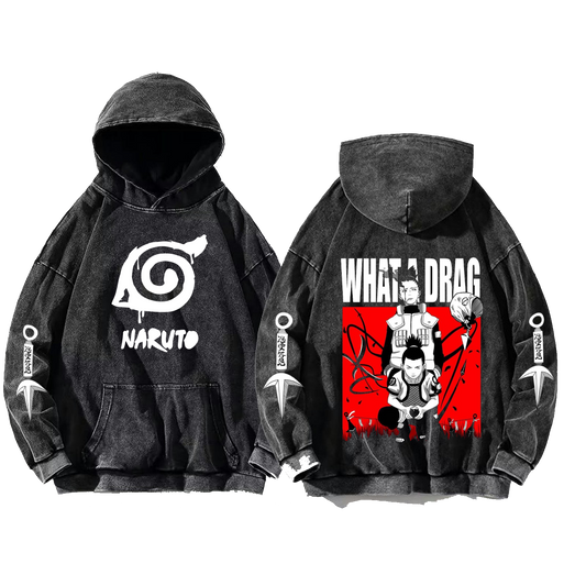 Naruto Shippuden One Size hoodie Washed Back 90