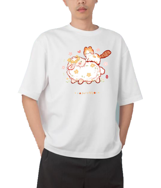 cat One Size t- shirt White 91