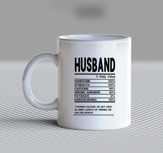 HUSBAND Back text Mug 91