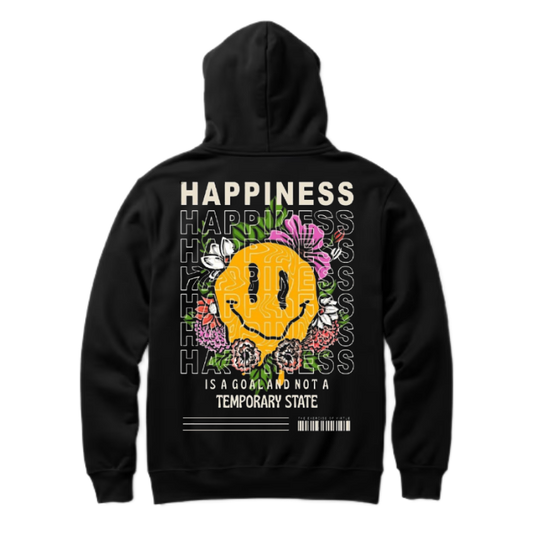 HAPPINESS Back text oversize hoodie back 91