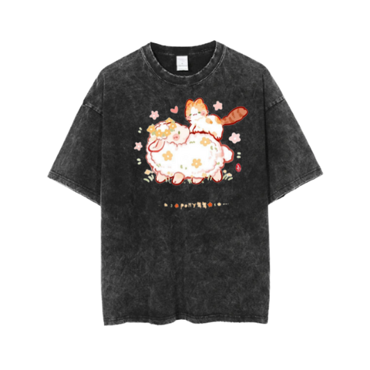 cat One Size t- shirt  Washed 91