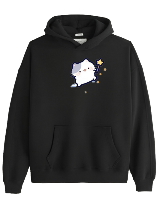 cat Oversize Hoodie Black 91