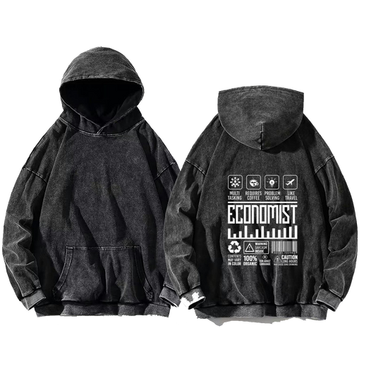 ECONOMIST oversize hoodie Washed back 91