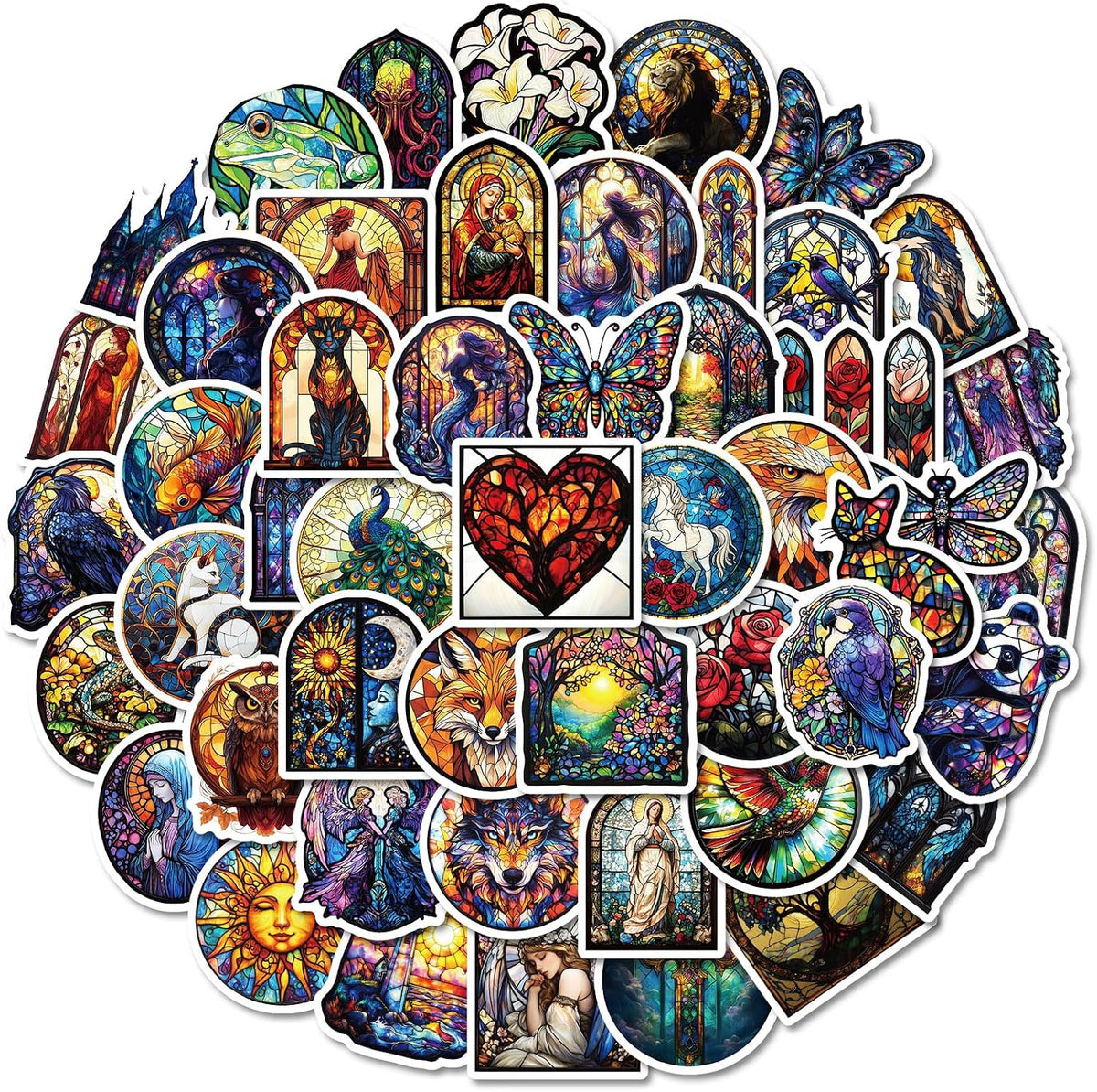 50pcs Gothic Style Stickers,Stickers for Kids,Vinyl Water Bottle Sticker,Laptop Sticker for Adults and Teens,Luggage Fridge,Laptop,Phone case
