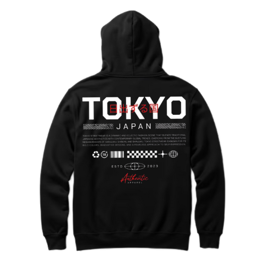 TOKYO Back text oversize hoodie back 92