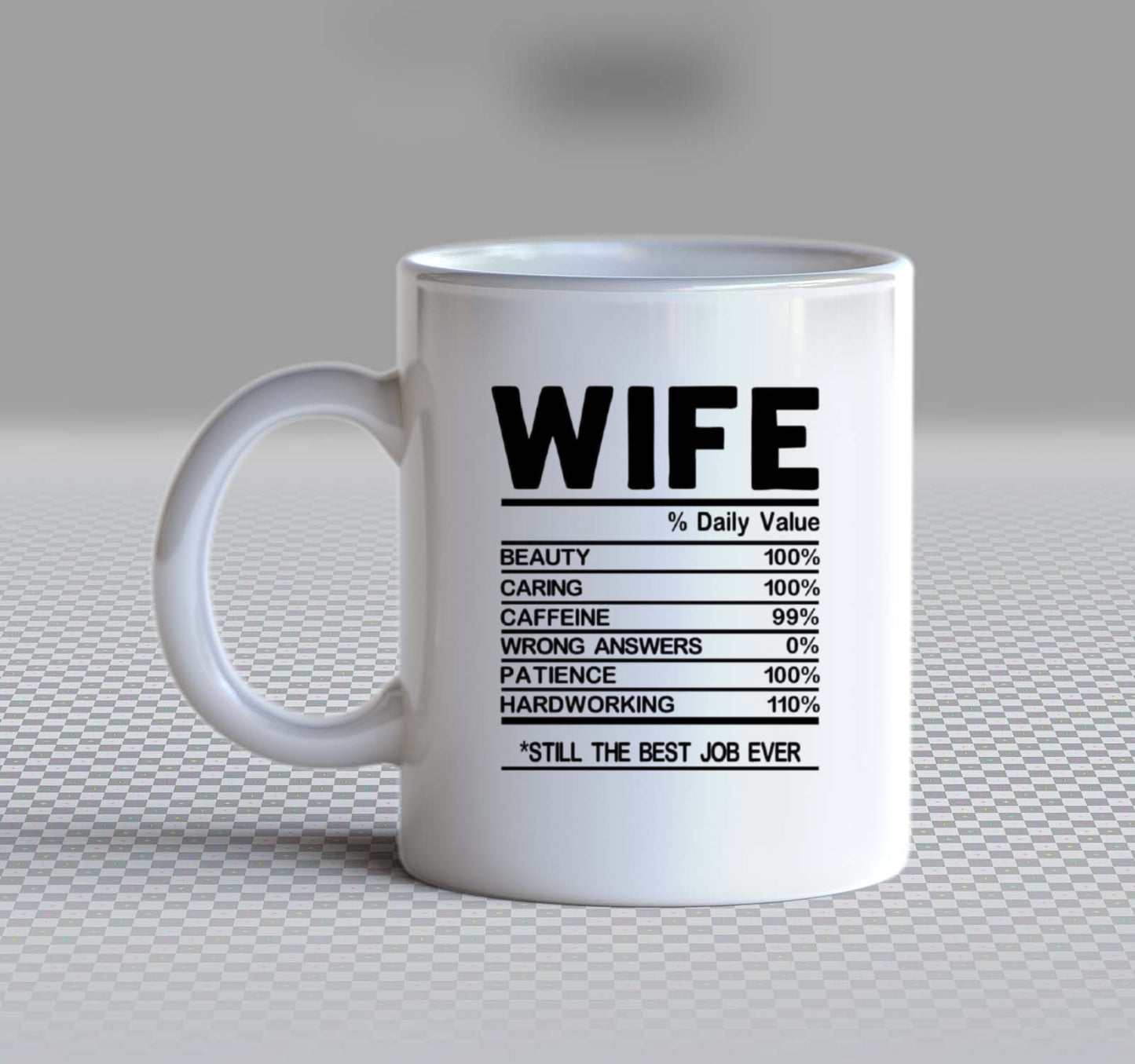 WIFE Back text Mug 92