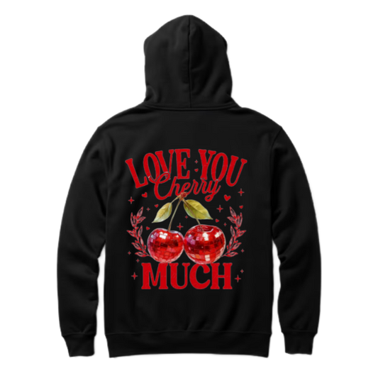 LOVE YOU MUCH+ One Size hoodie Black Back 92
