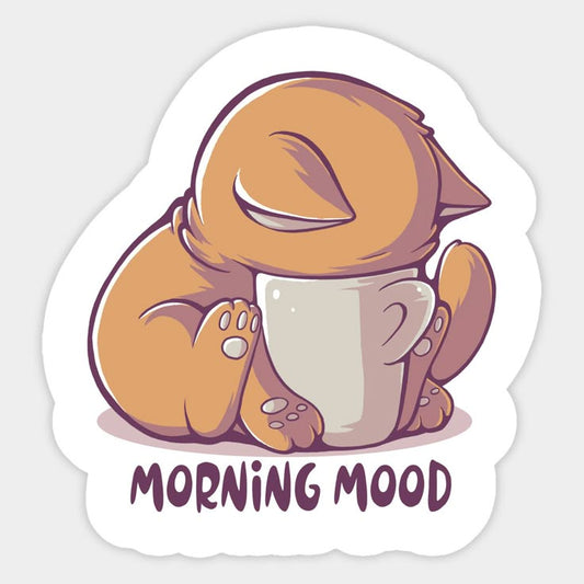 Sticker coffee MORNING MOOD 93