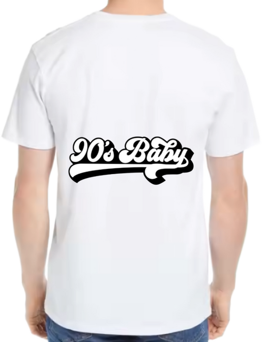 90's Baby t- shirt One Size White back 93