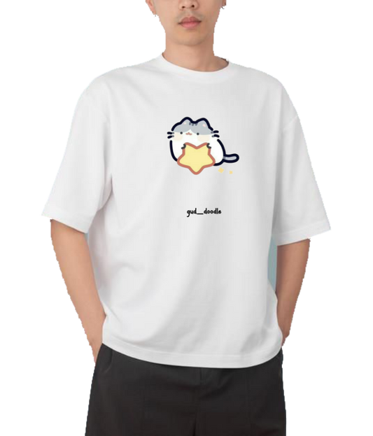 cat One Size t- shirt White 93