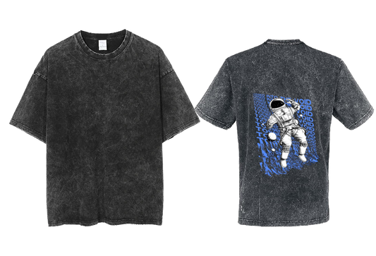 INTO THE VOID Back text One Size t- shirt Washed Back 70