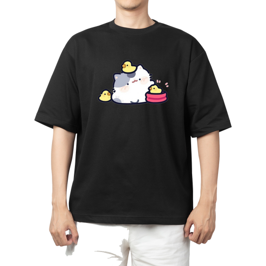 cat One Size t- shirt Black 94