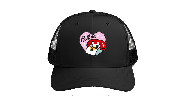 Baseball cap Black Call me 140