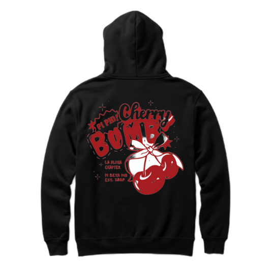 Cherry Bomb One Size hoodie Black Back 94