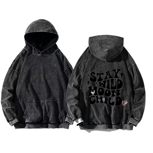 STAY WILD NOOW CHILD One Size hoodie Washed Back 76