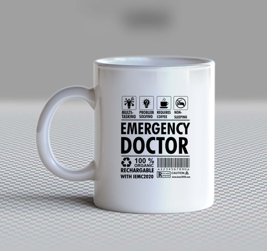 EMERGENCY DOCTOR Back text Mug 95