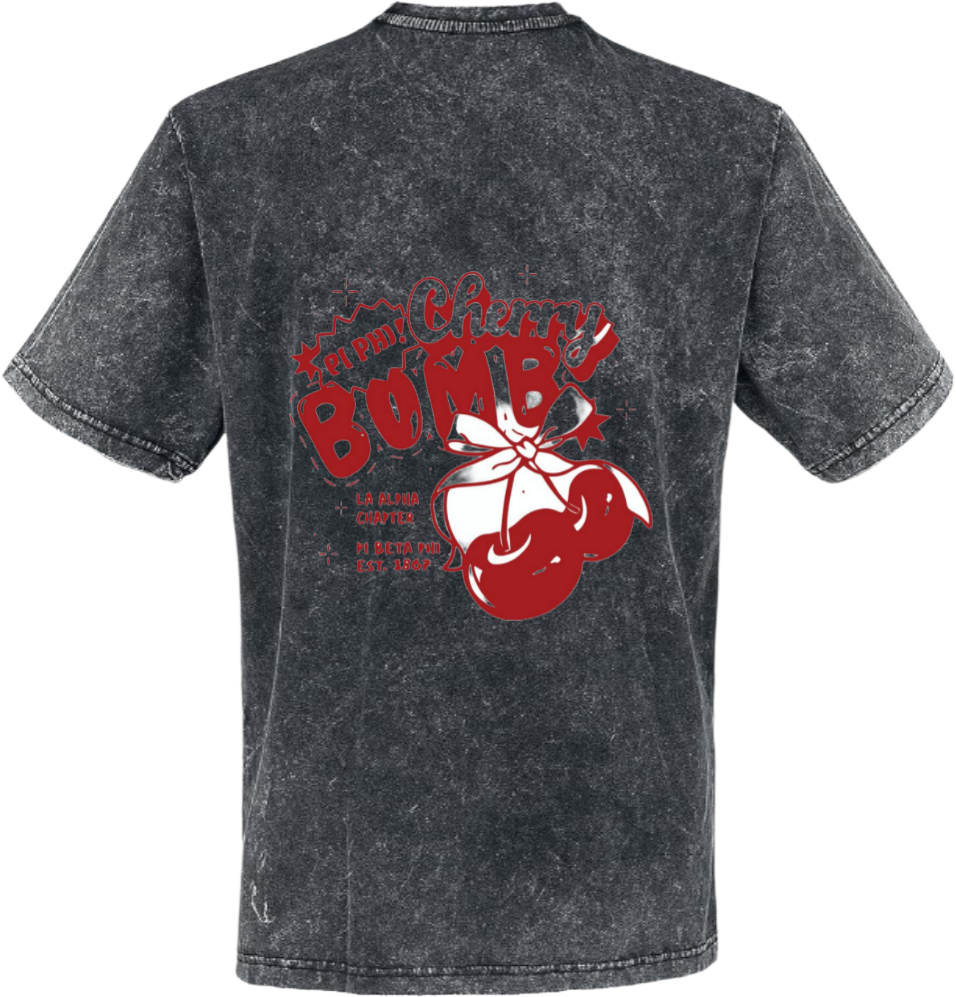 Cherry Bomb t- shirt One Size Washed Back 95