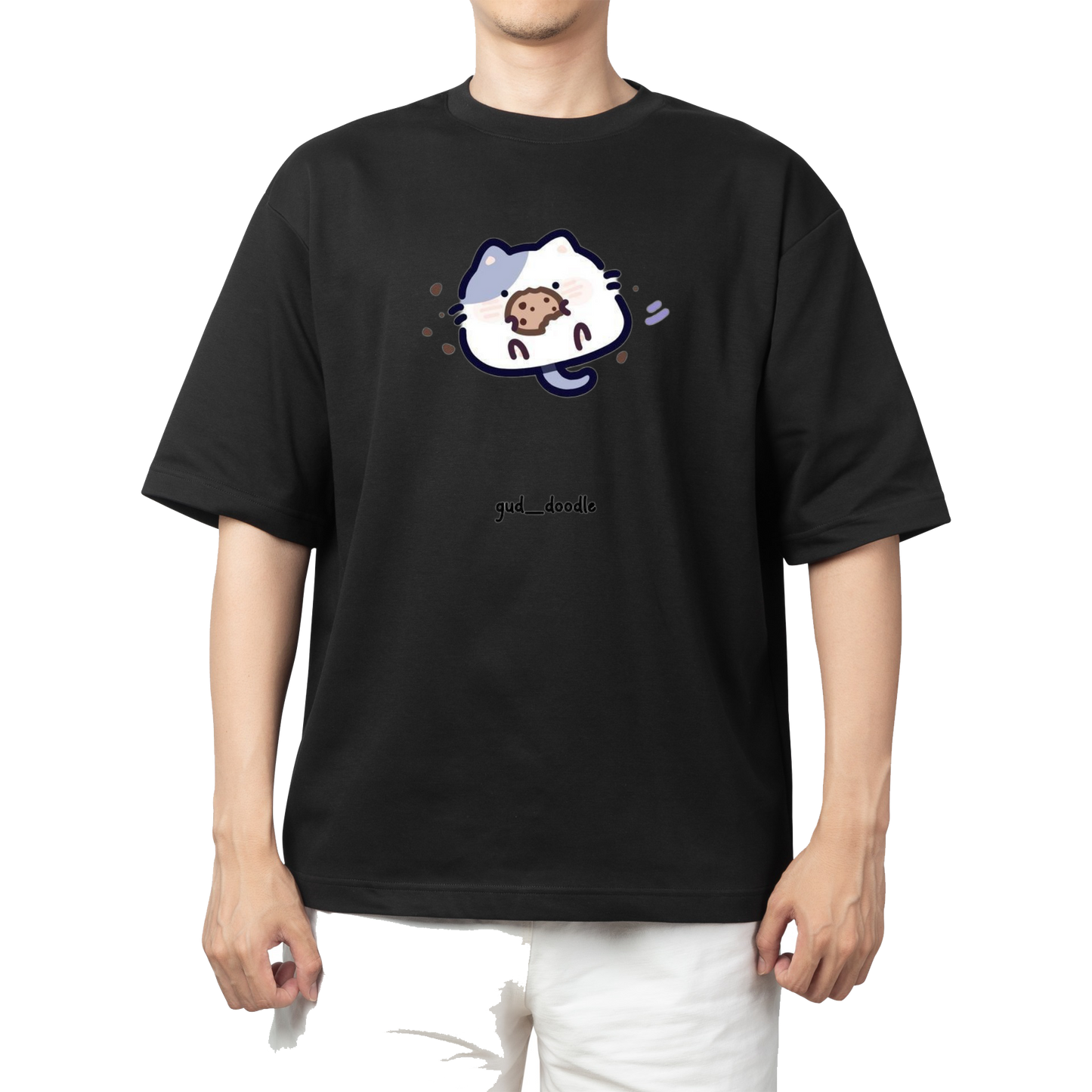cat One Size t- shirt Black 95
