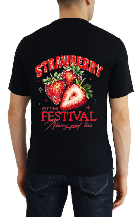 STRAWREPPY t- shirt One Size Black back 95