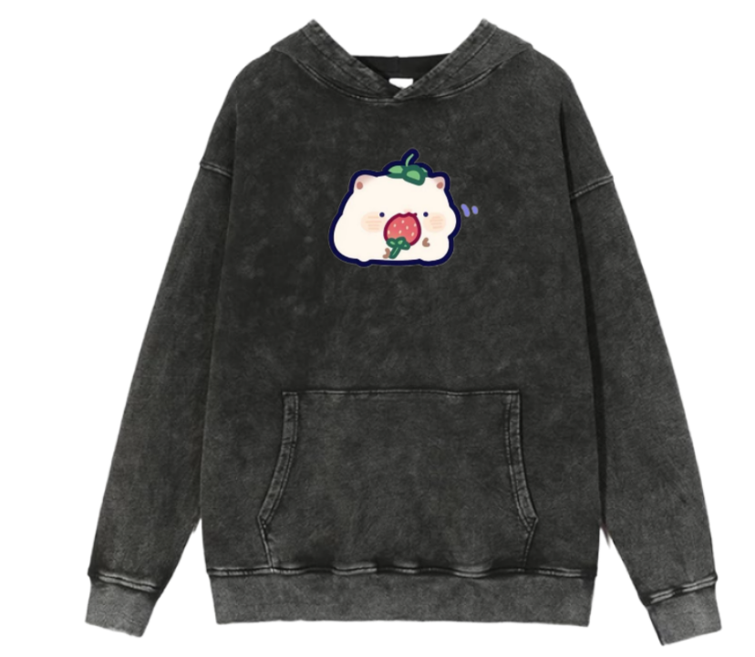 cat Oversize Hoodie Washed 96