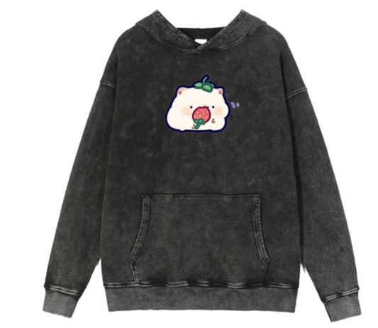 cat Oversize Hoodie Washed 96