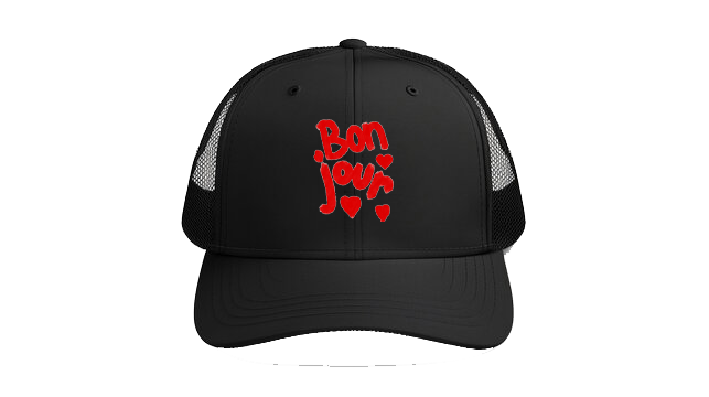 Baseball cap Black Bonjour 142