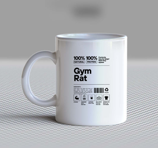 Gym Rat Back text Mug 97