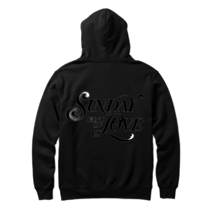Sunday Kind of Love One Size hoodie Black Back 97