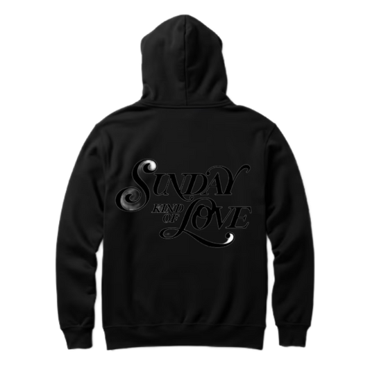 Sunday Kind of Love One Size hoodie Black Back 97