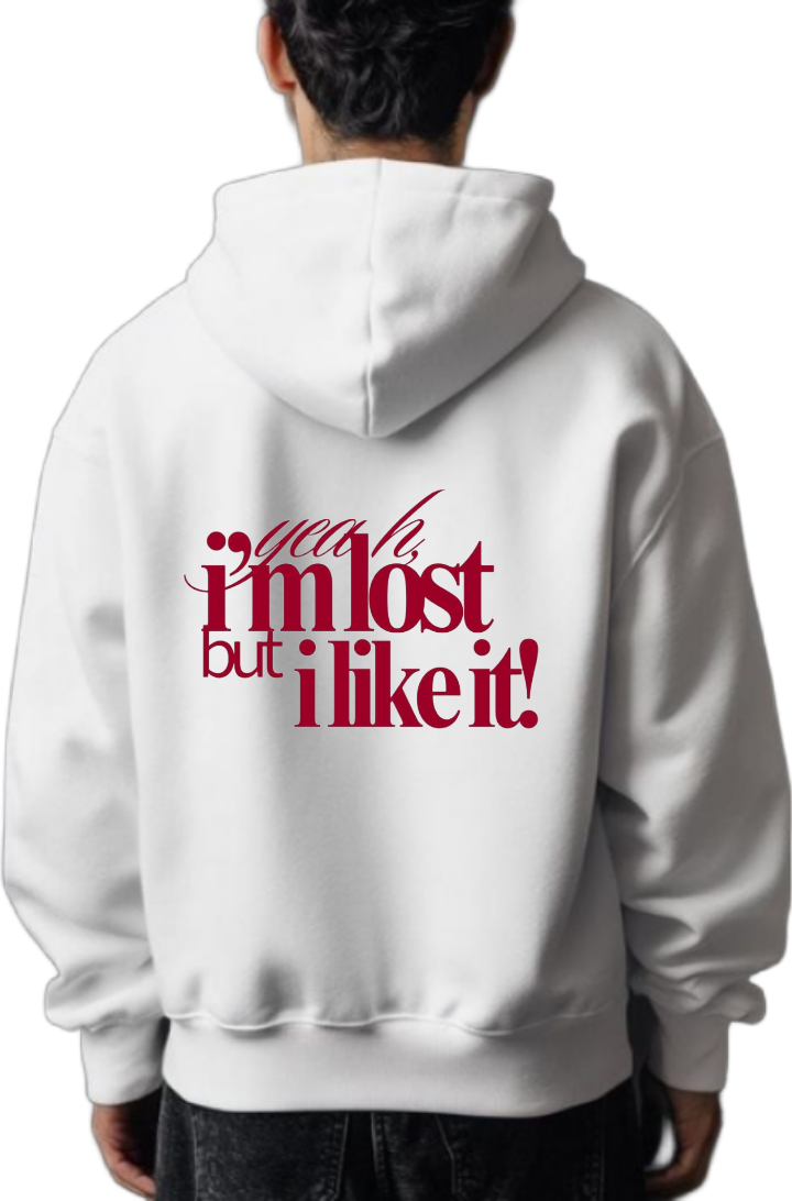 i'mlost but i like it! One Size hoodie White Back 97