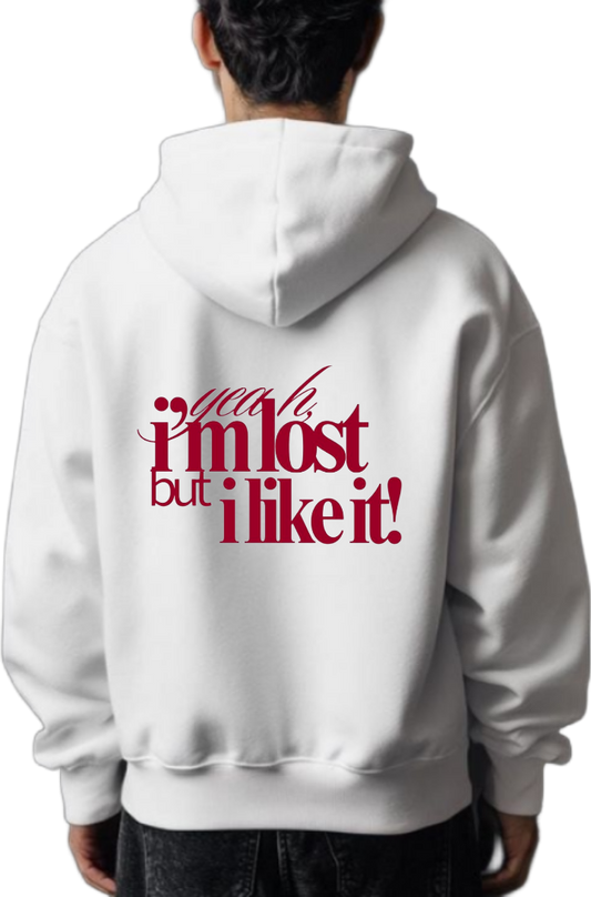 i'mlost but i like it! One Size hoodie White Back 97