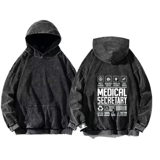 PHYSICAL THERAPIST oversize hoodie Washed back 97