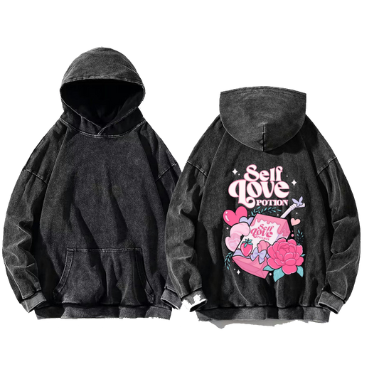 You are my safe space One Size hoodie Washed Back 80