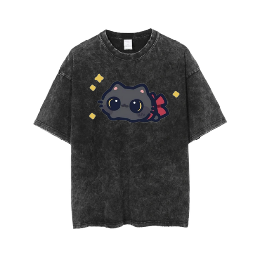cat One Size t- shirt  Washed 98