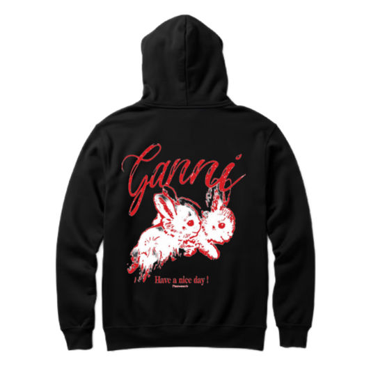 Ganne One Size hoodie Black Back 98