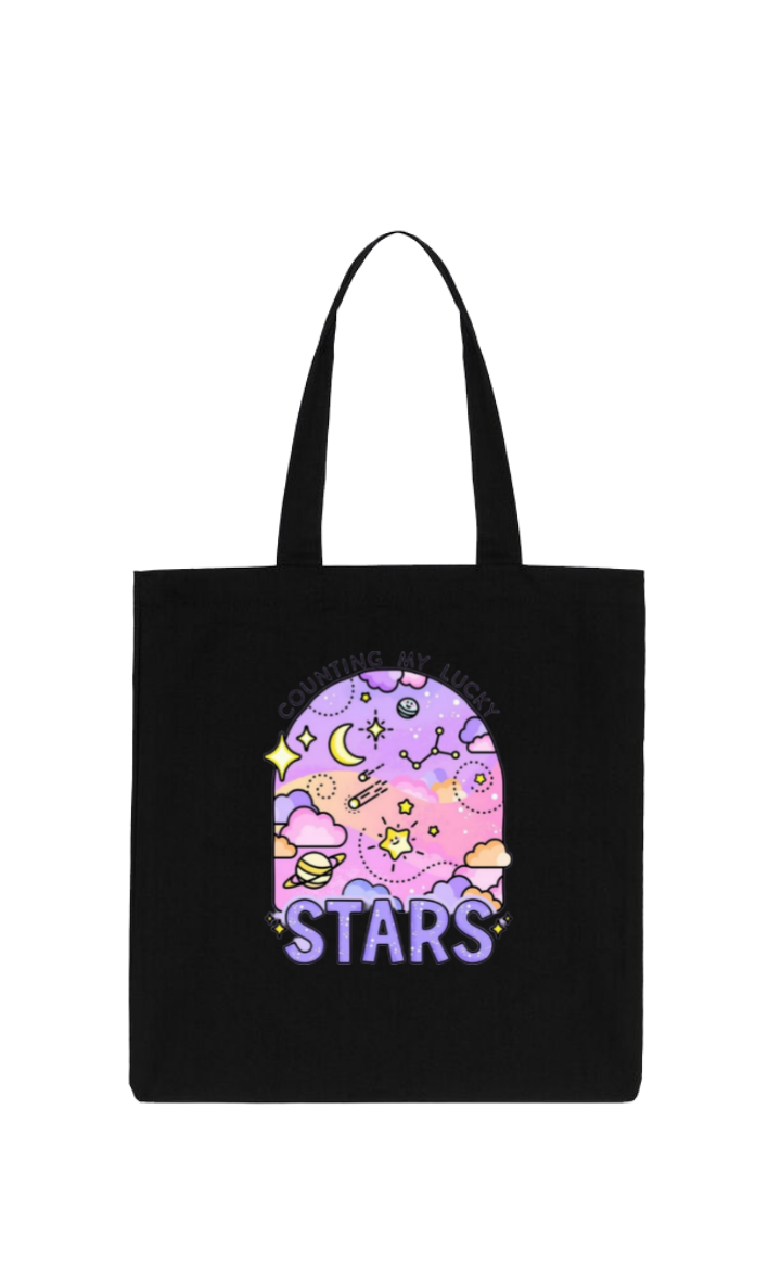 STARS tote bag Black 98