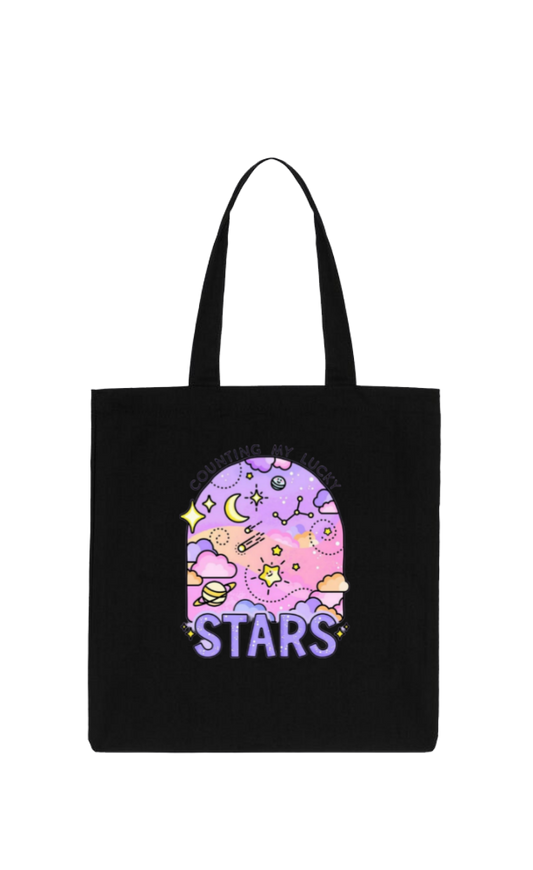 STARS tote bag Black 98
