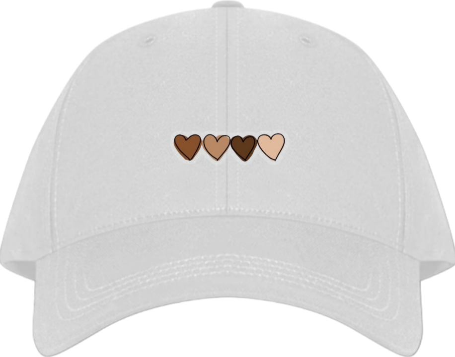 قلوب الأربعة الأنيقة بتدرجات ألوان Baseball cap White 93