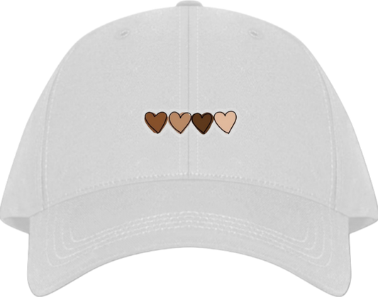 قلوب الأربعة الأنيقة بتدرجات ألوان Baseball cap White 93