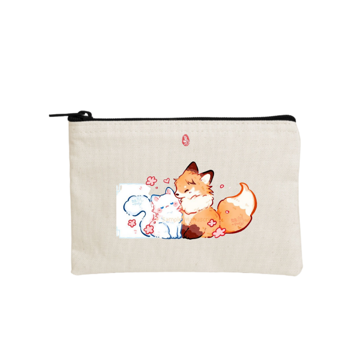 cat wallet pencil case Beige 98