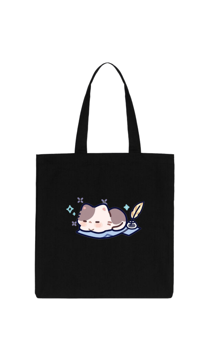cat tote bag Black 99