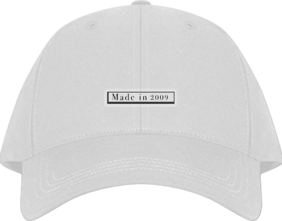 Made in 2009 Baseball cap White 94