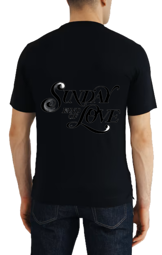 SUNDAY LOVE KIND OF t- shirt One Size Black back 99