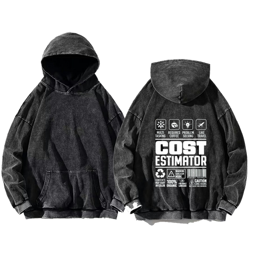 ENGINEER oversize hoodie Washed back 99