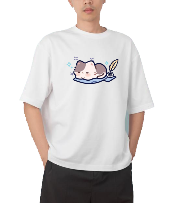 cat One Size t- shirt White 99