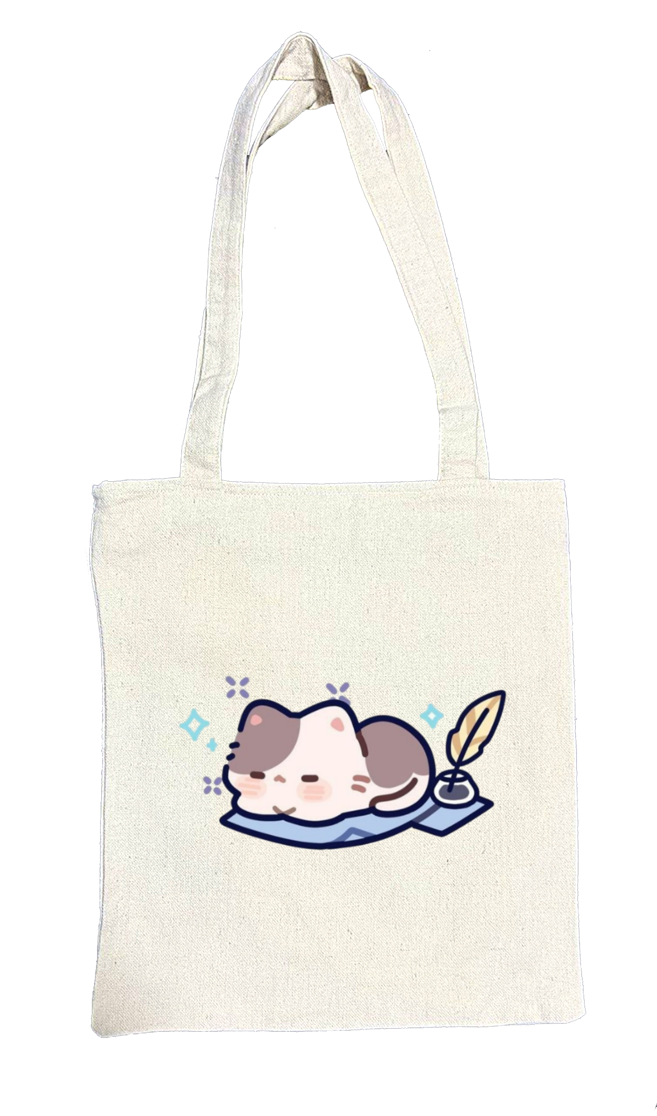 cat tote bag White 99